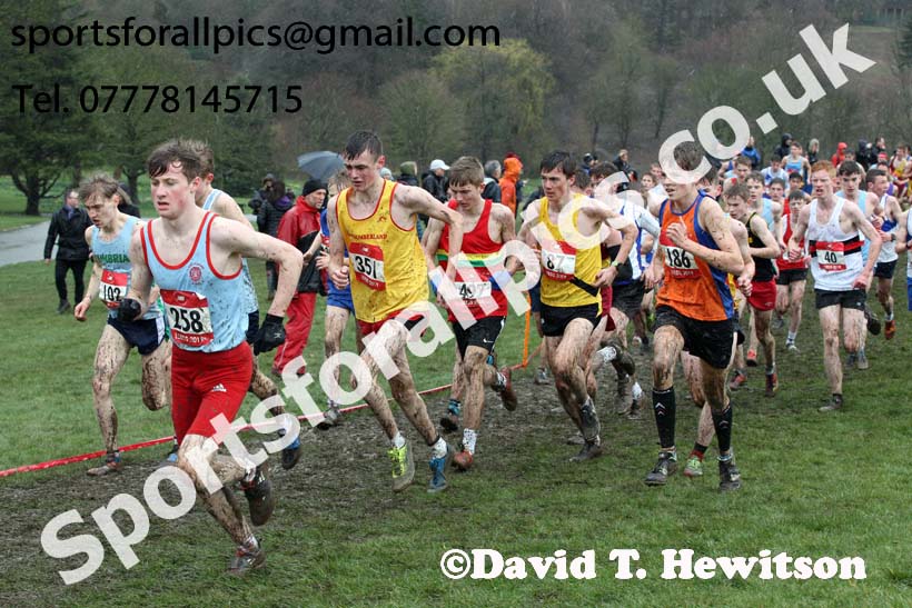 Intermediate boys 2019 New Balance English Schools Cross Country Champs, Temple Newsam, Leeds. Photo:  David T. Hewitson/Sports for All Pics